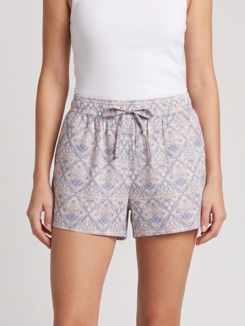 NWT Splendid Collection Women Boho Damask Floral Gauze Cotton Shorts Medium